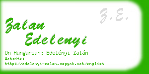 zalan edelenyi business card