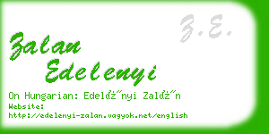 zalan edelenyi business card